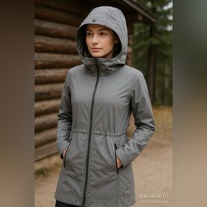 Lululemon Longline Jacket Size 6 • Internal Waist Cinch • Technical Layer